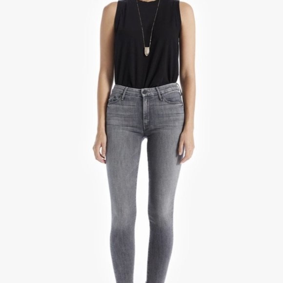 MOTHER The Looker Ankle Fray Jeans Sz 30 Ret: $248 - Picture 2 of 10